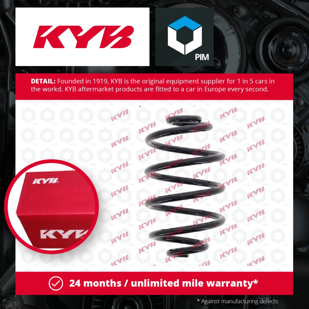 2x KYB Coil Spring Rear RX6341 [PM687537]