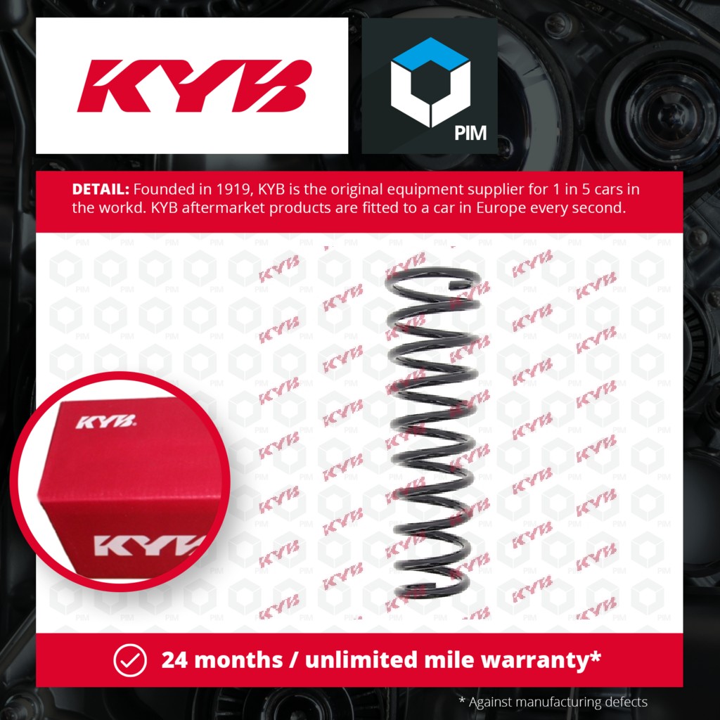 2x KYB Coil Spring Front RI1278 [PM687250]