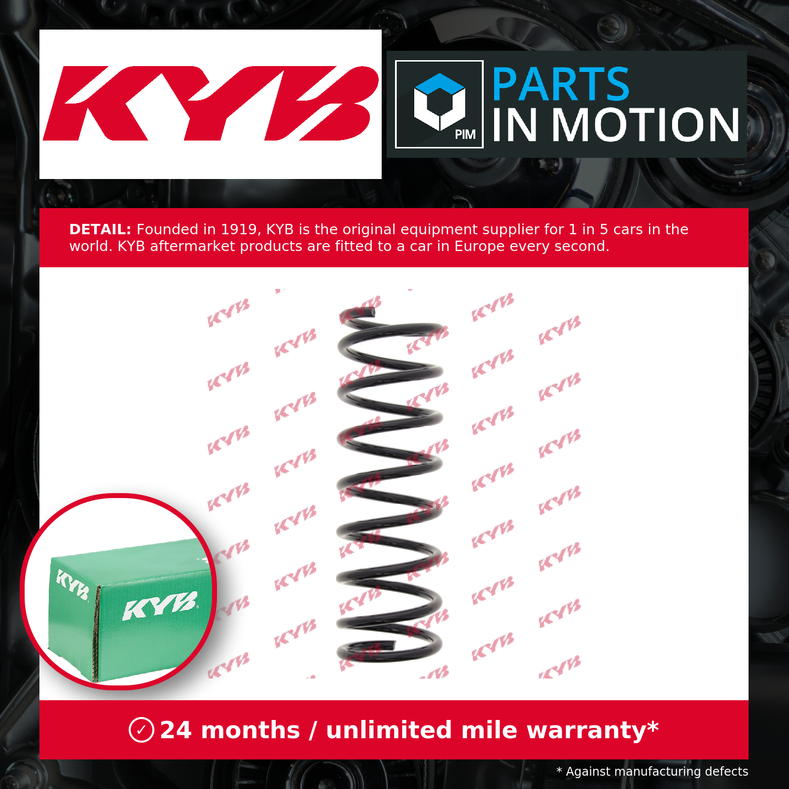 KYB Coil Spring Rear RA5188 [PM685594]