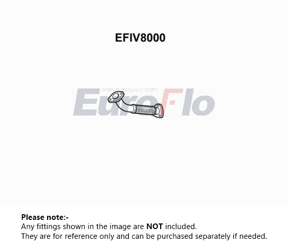EuroFlo Exhaust Pipe Front EFIV8000 [PM1691244]