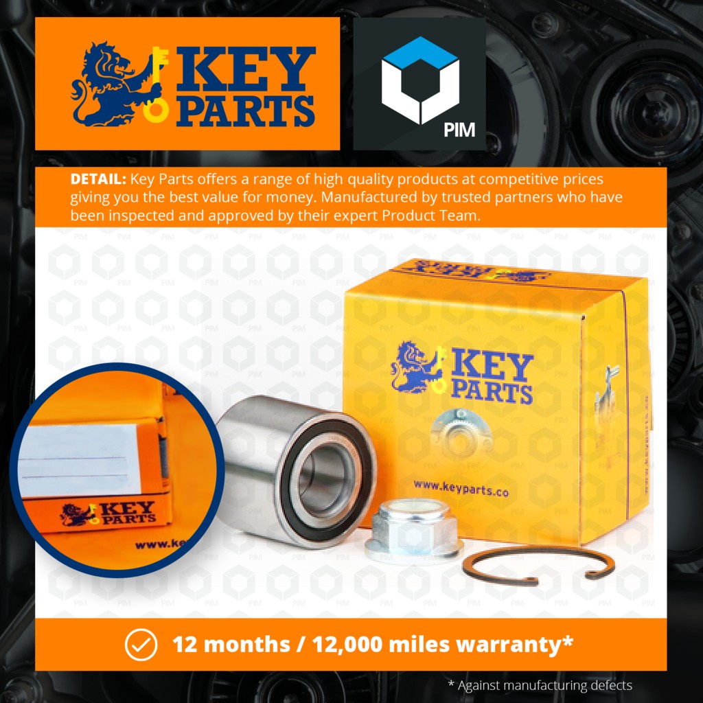 Key Parts Wheel Bearing Kit Rear KWB309 [PM681730]