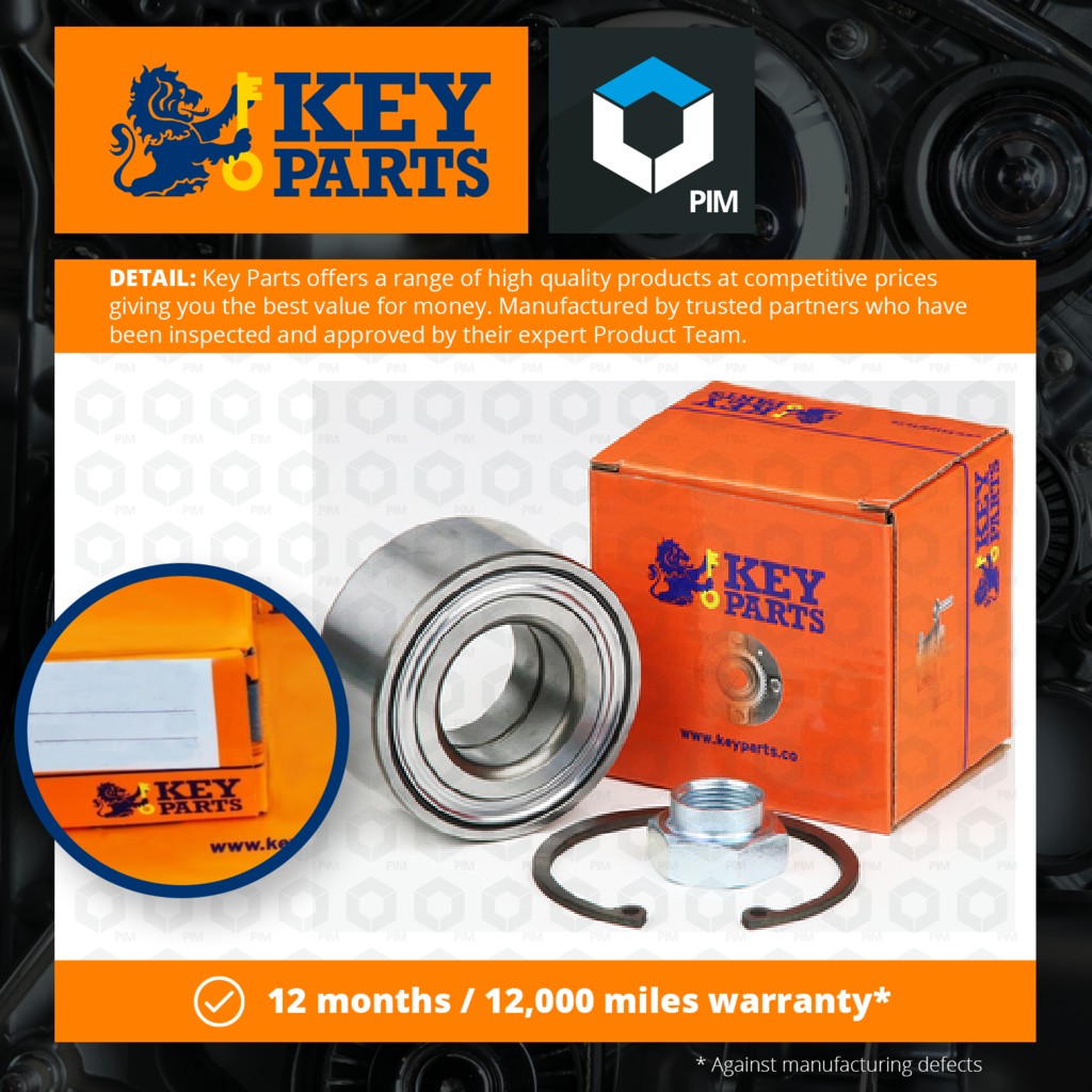 Key Parts Wheel Bearing Kit Front KWB075 [PM681705]