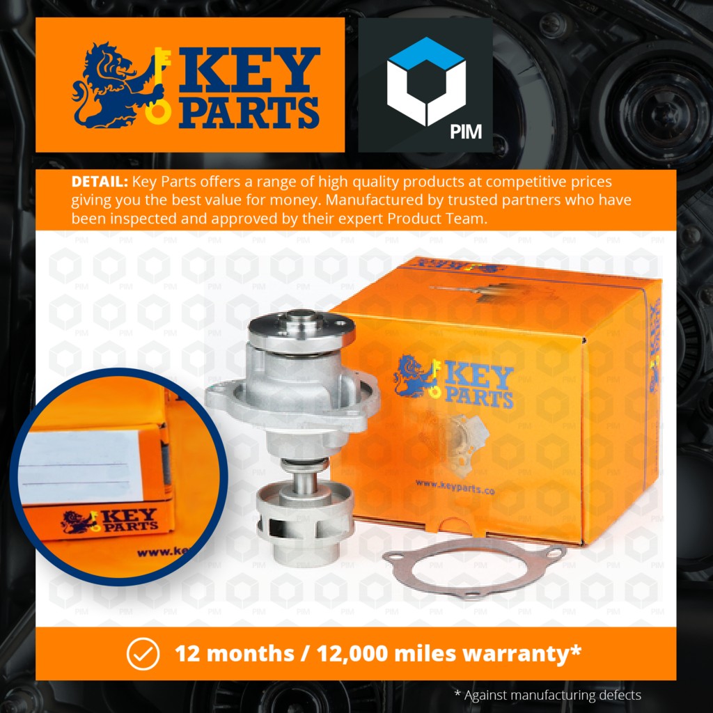 Key Parts Water Pump KCP2079 [PM681676]