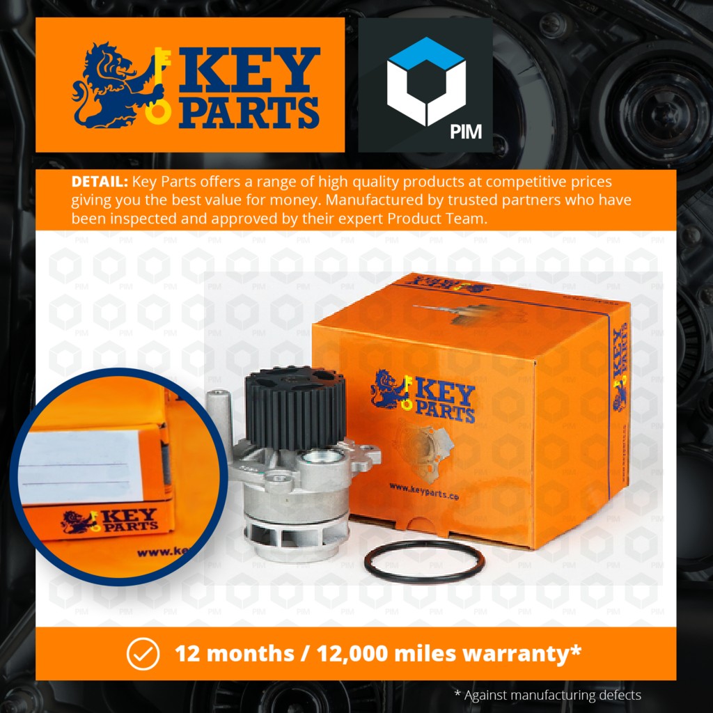 Key Parts Water Pump KCP1934 [PM681631]