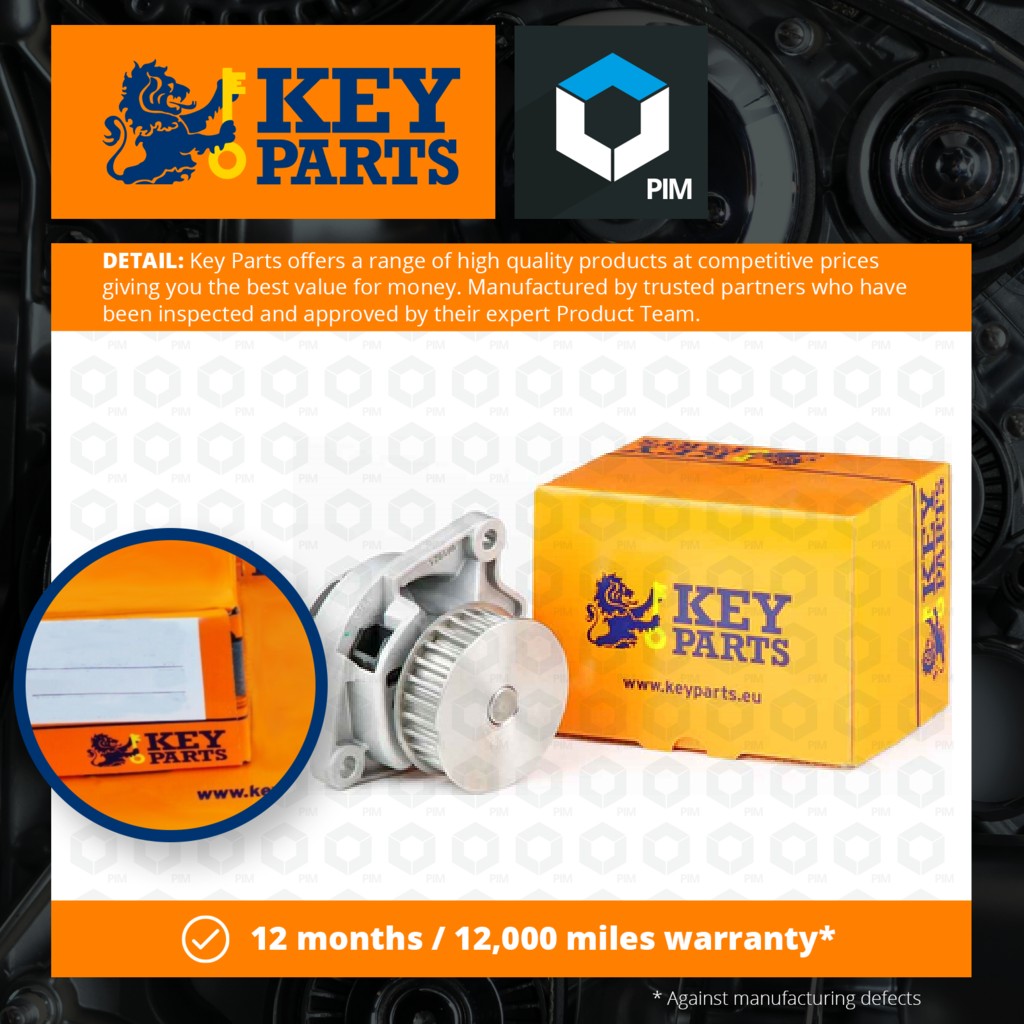 Key Parts Water Pump KCP1760 [PM681607]