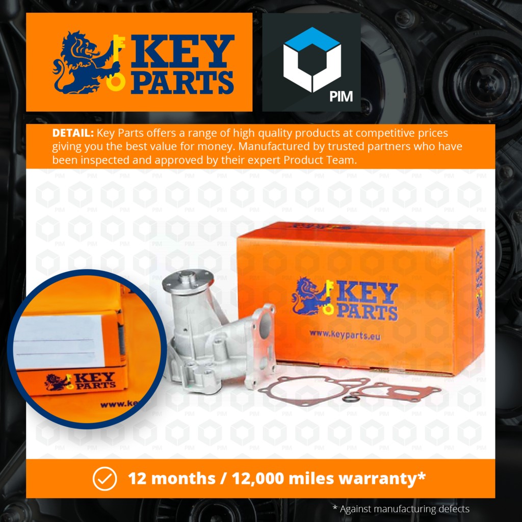 Key Parts Water Pump KCP1737 [PM681596]