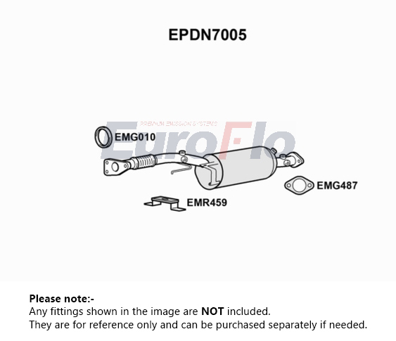 EuroFlo Diesel Particulate Filter DPF EPDN7005 [PM1693036]