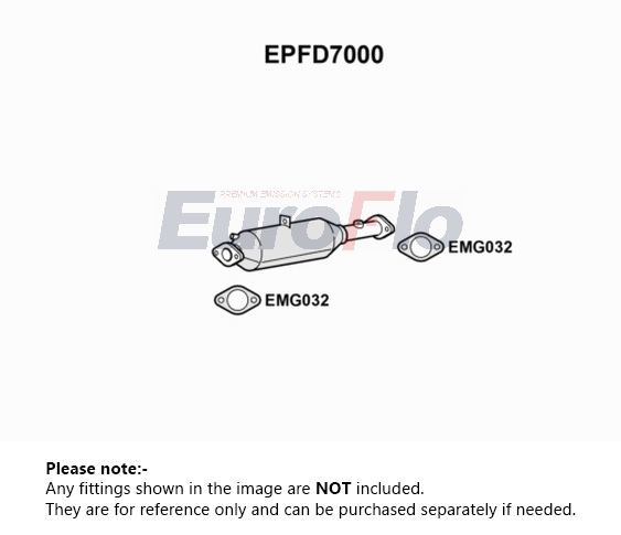 EuroFlo Diesel Particulate Filter DPF EPFD7000 [PM1693047]