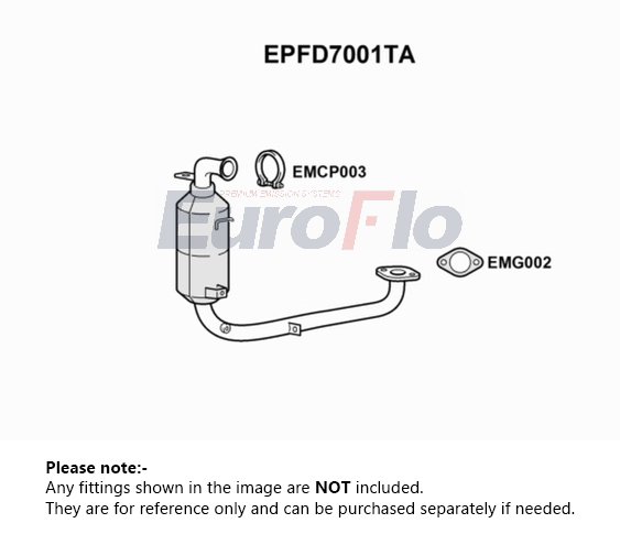 EuroFlo Diesel Particulate Filter DPF EPFD7001TA [PM1693048]