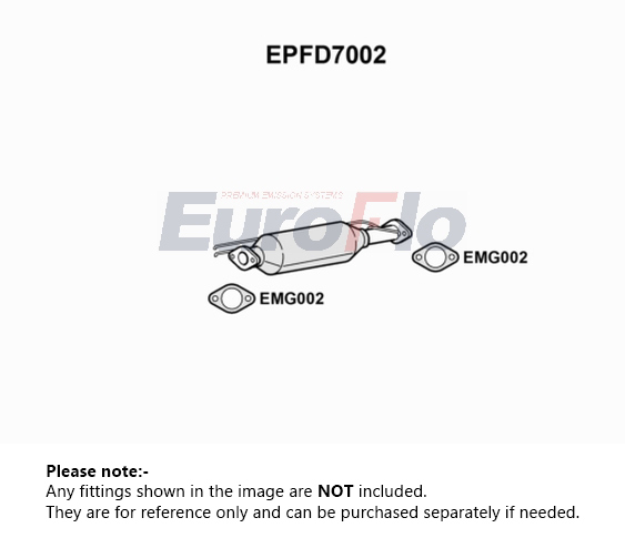 EuroFlo Diesel Particulate Filter DPF EPFD7002 [PM1693049]