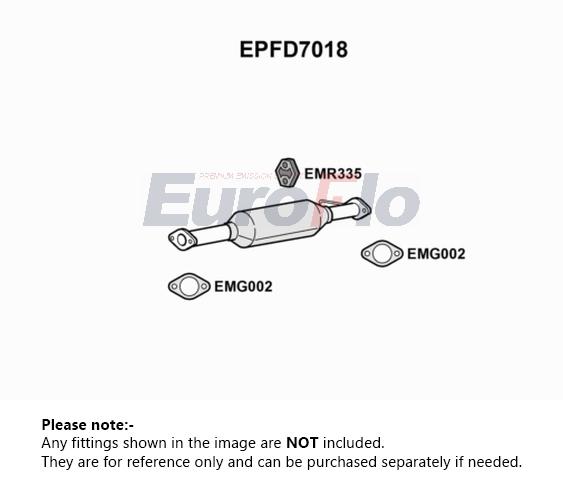 EuroFlo Diesel Particulate Filter DPF EPFD7018 [PM1693062]