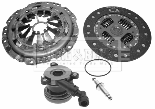 Borg & Beck HKT1361 Clutch Kit 3pc (Cover+Plate+CSC)
