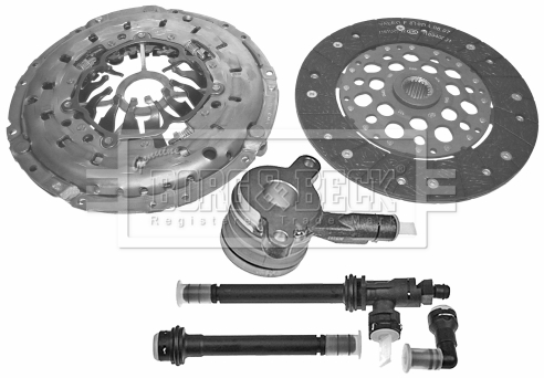 Borg & Beck HKT1181 Clutch Kit 3pc (Cover+Plate+CSC)