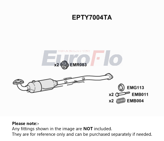 EuroFlo Diesel Particulate Filter DPF EPTY7004TA [PM1693236]