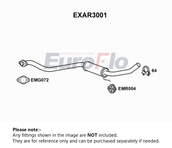 EuroFlo Exhaust Centre Box EXAR3001 [PM1693508]