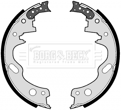 Borg & Beck BBS6186 Brake Shoes Set