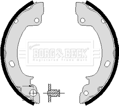 Borg & Beck BBS6100 Brake Shoes Set