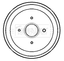 Borg & Beck BBR7169 Brake Drum