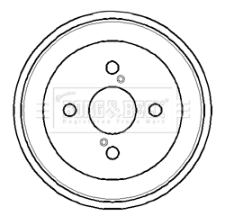 Borg & Beck BBR7108 Brake Drum