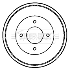 Borg & Beck BBR7082 Brake Drum