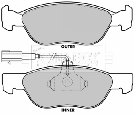Borg & Beck BBP1387 Brake Pads Set