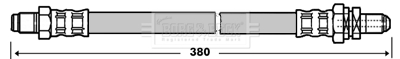 Borg & Beck BBH7326 Brake Hose