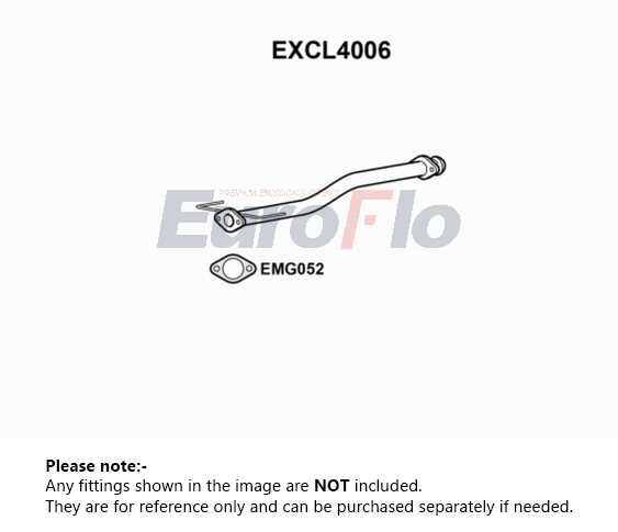 EuroFlo Exhaust Pipe Centre EXCL4006 [PM1694665]
