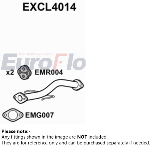 EuroFlo Exhaust Pipe Centre EXCL4014 [PM1694673]
