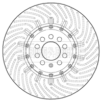Borg & Beck BBD5810S Brake Disc Single Vented