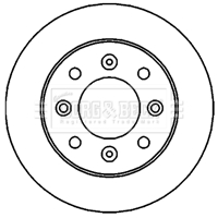 Borg & Beck BBD4713 2x Brake Discs Pair Vented