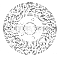 Borg & Beck BBD4490 2x Brake Discs Pair Vented