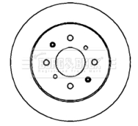 Borg & Beck BBD4402 2x Brake Discs Pair Solid