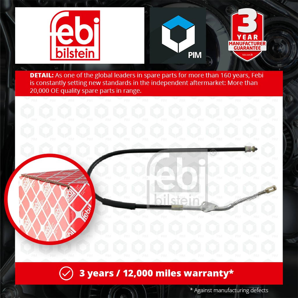 Febi CV Brake Cable Rear Right 29578 [PM666209]