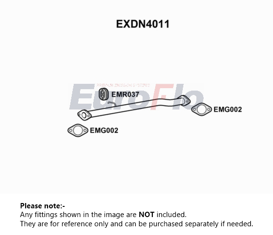 EuroFlo Exhaust Pipe Centre EXDN4011 [PM1695514]