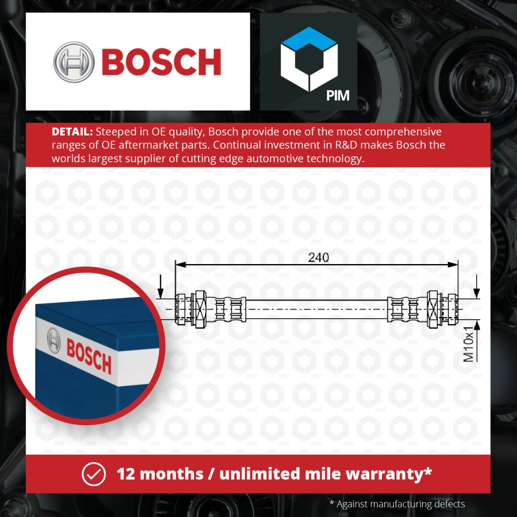 Bosch Brake Hose 1987476395 [PM664698]