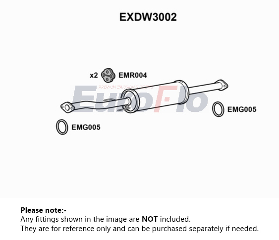 EuroFlo Exhaust Centre Box EXDW3002 [PM1695785]