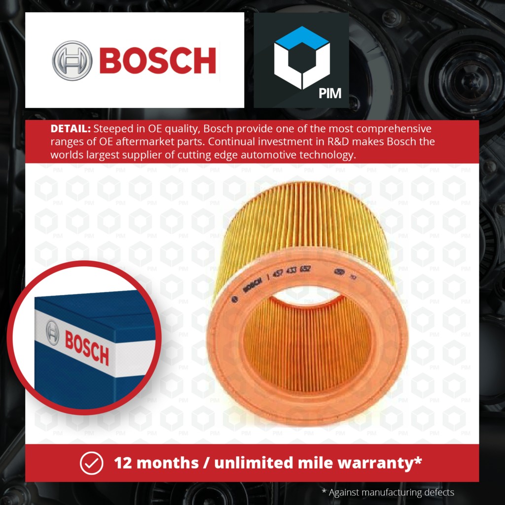 Bosch Air Filter 1457433652 [PM663686]