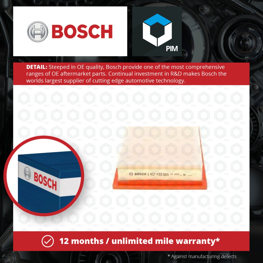 Bosch Air Filter 1457433089 [PM663671]