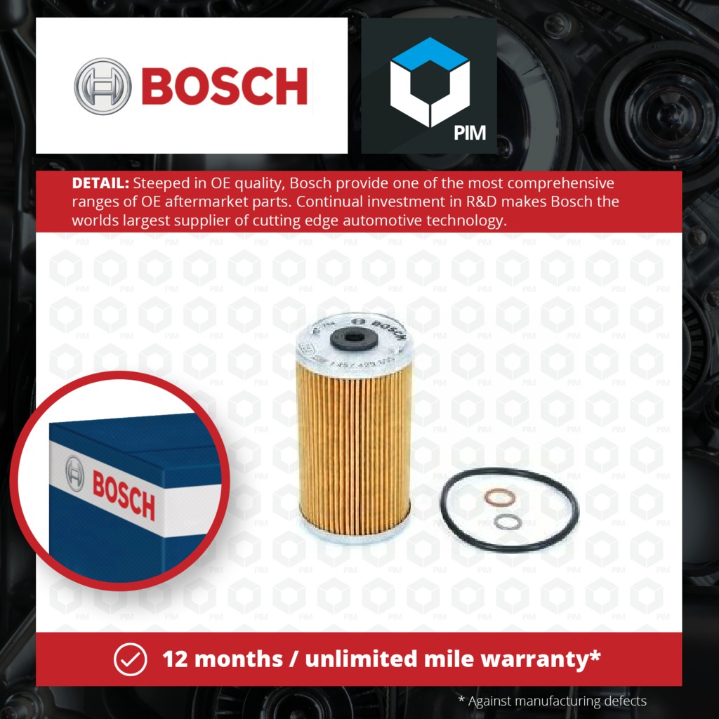 Bosch Oil Filter 1457429605 [PM663649]