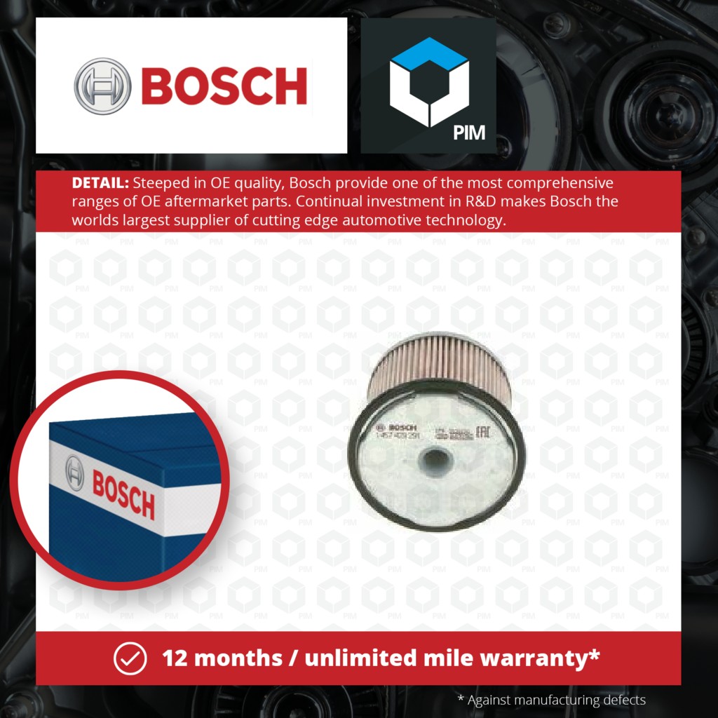 Bosch Fuel Filter 1457429291 [PM663647]