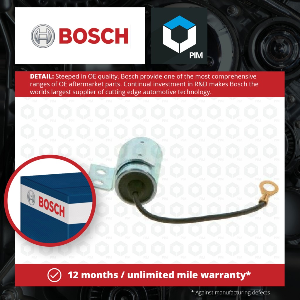 Bosch Ignition Condenser 1237330821 [PM663433]
