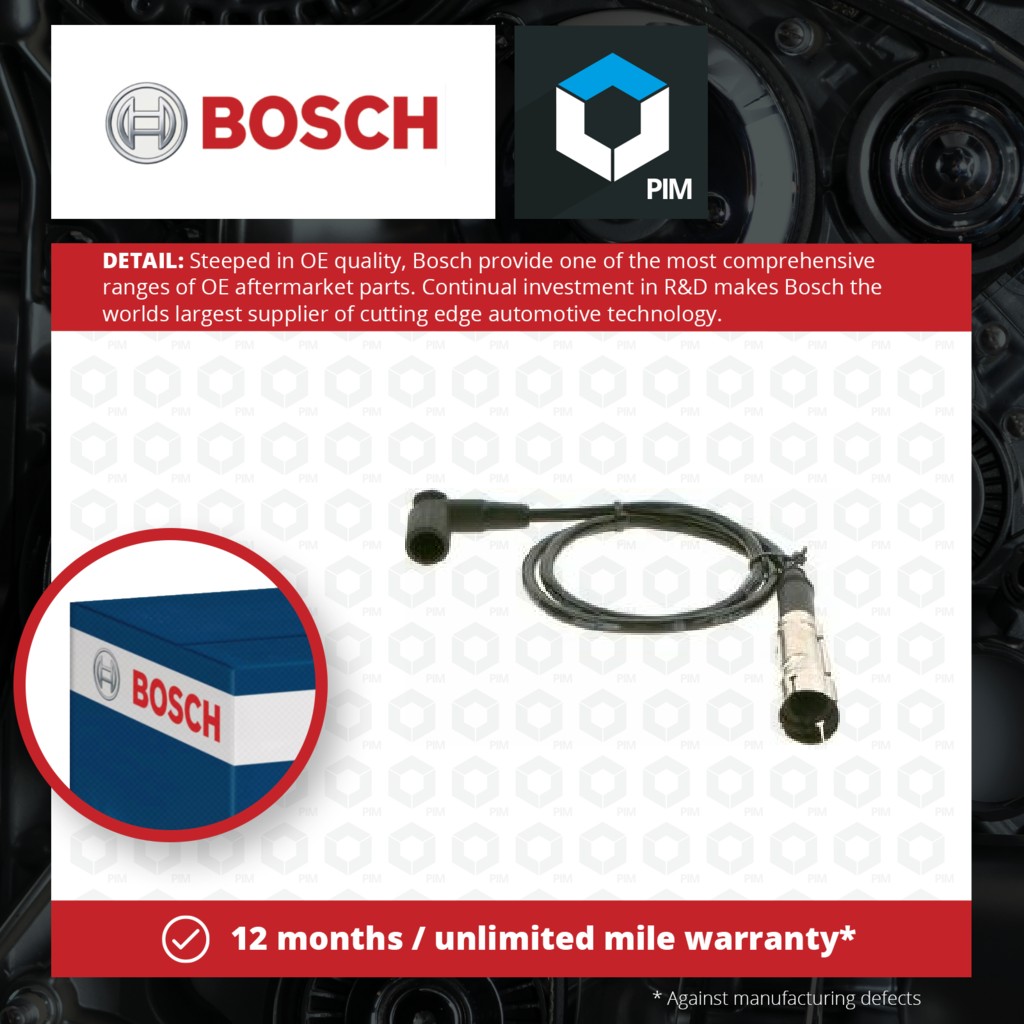 Bosch HT Leads Ignition Cables Set 0986356330 [PM662082]
