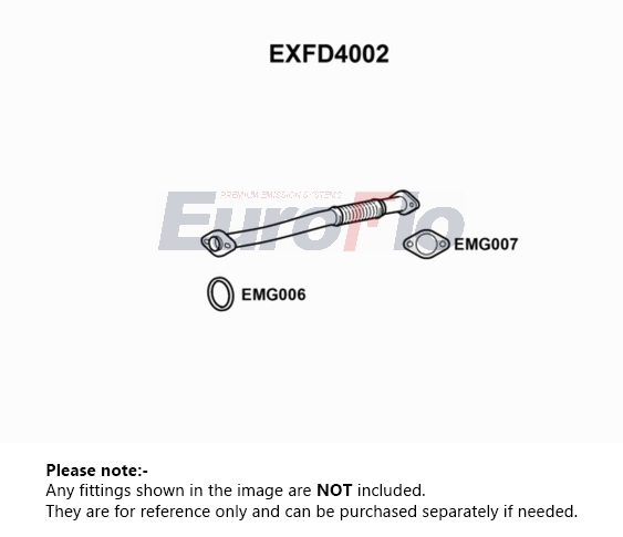 EuroFlo Exhaust Pipe Centre EXFD4002 [PM1696205]