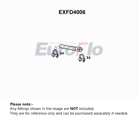 EuroFlo Exhaust Pipe Centre EXFD4006 [PM1696209]