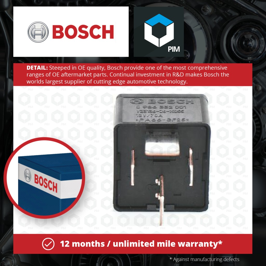 Bosch Relay 0986332001 [PM661379]