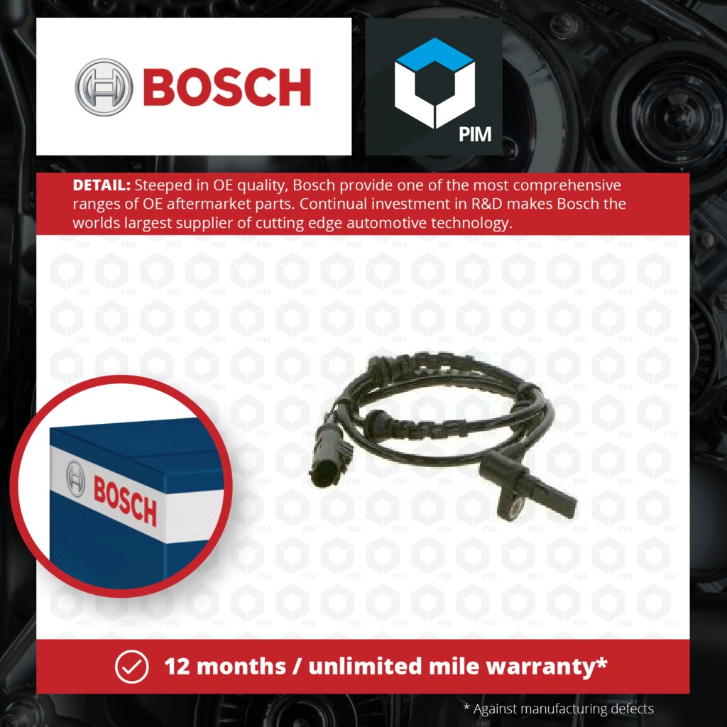 Bosch ABS Sensor Front 0265008089 [PM658638]