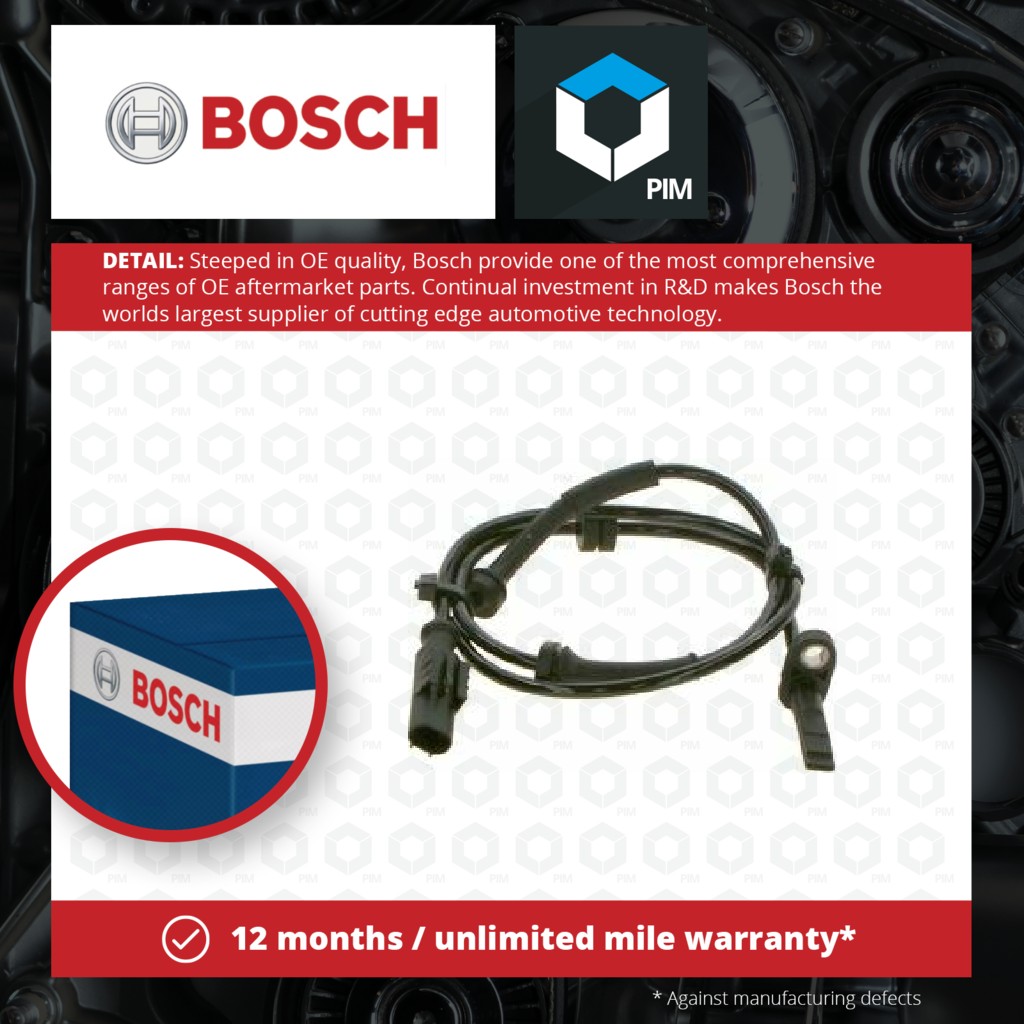 Bosch ABS Sensor Front 0265008055 [PM658636]