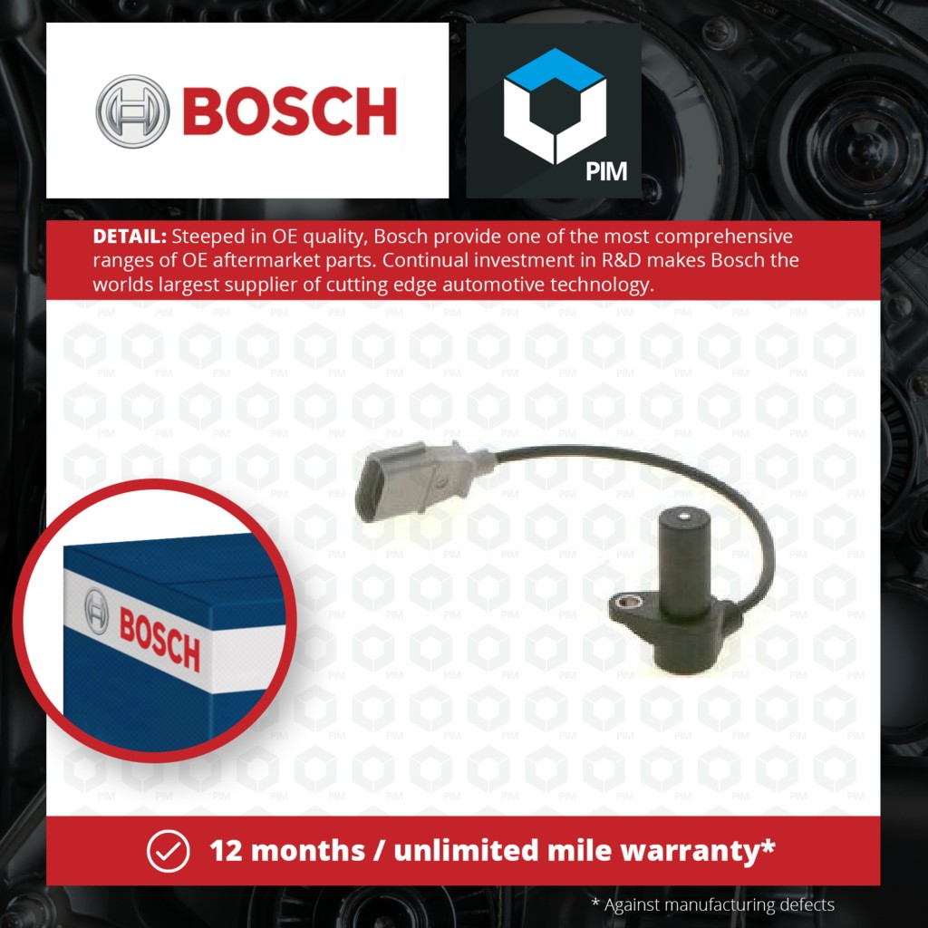 Bosch RPM / Crankshaft Sensor 0261210261 [PM658484]