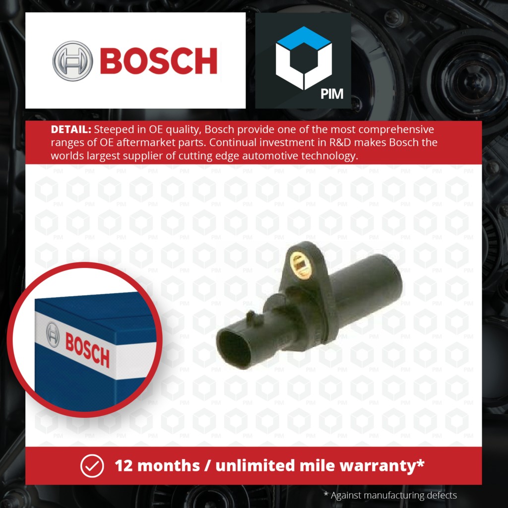 Bosch RPM / Crankshaft Sensor 0261210238 [PM658482]