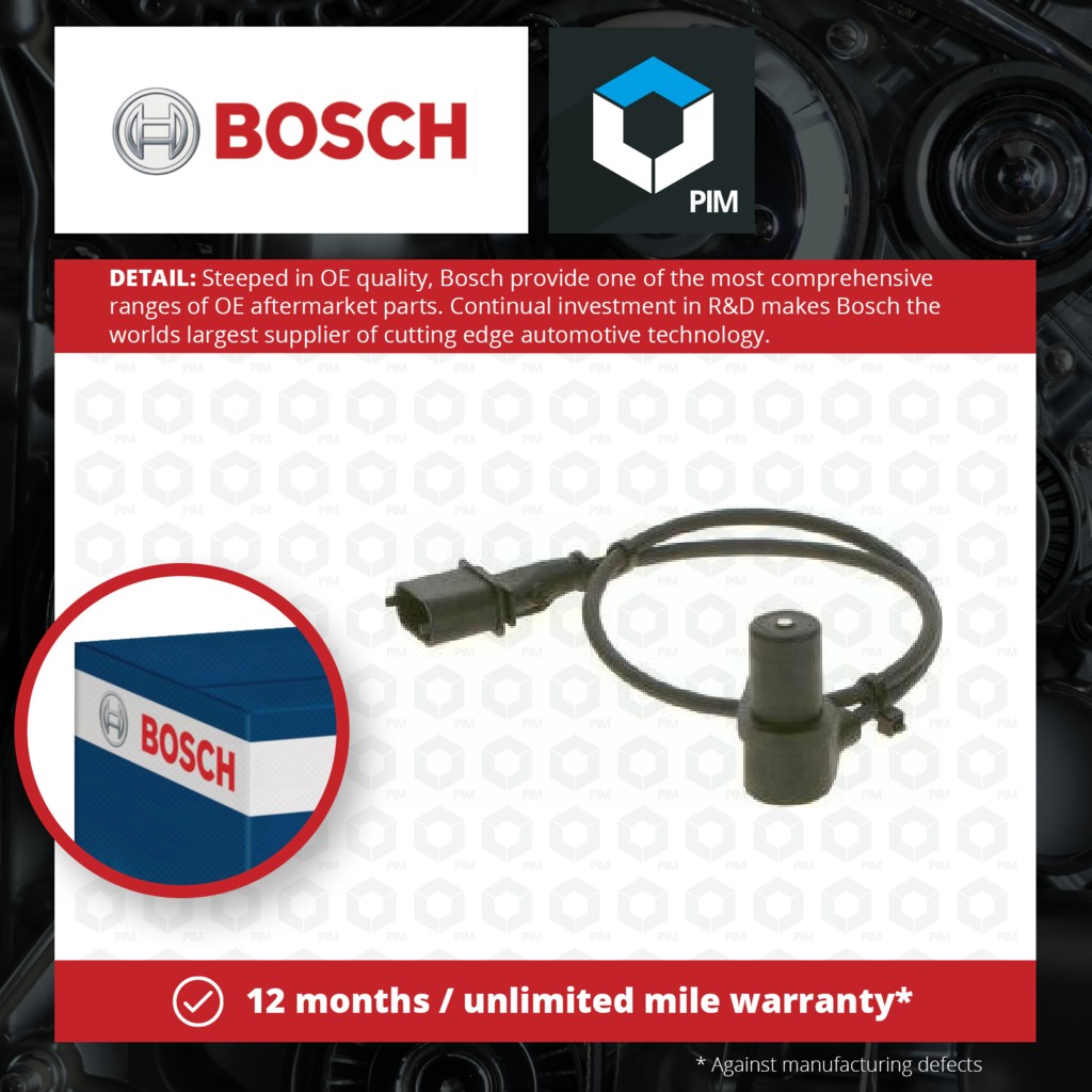 Bosch RPM / Crankshaft Sensor 0261210205 [PM658477]